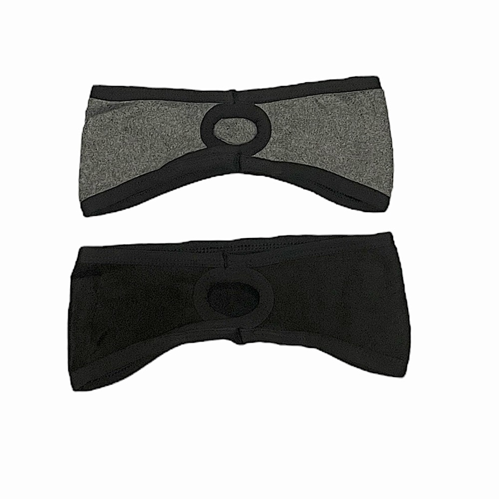 2 piece fleece Ponytail Headband Women Winter Ear Warmer Running Outdoor Sports